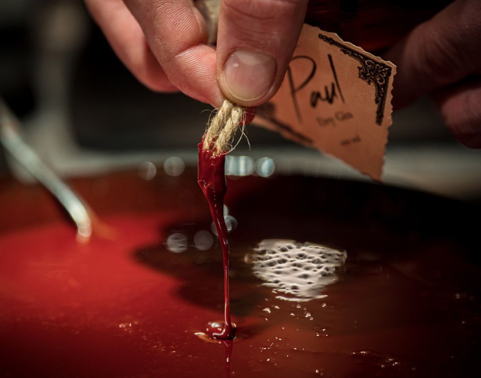 Paul Gin Handarbeit Kordel rotes Wachs